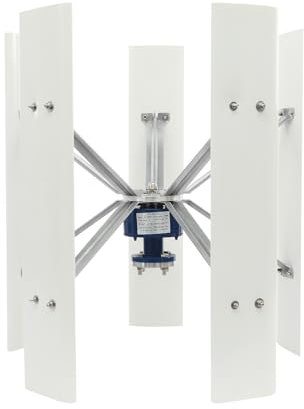 banborba 500W Vertikale Windgenerator, Windrad Windturbine, 5-Klinge Vertikale Windkraftanlage mit Steuergerät, Permanentmagnet Schwebebahngenerator für Boote, Pavillons, mobile Häuser (24V)