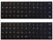 2er Set Englische Tastaturaufkleber, Universelle Ersatzaufkleber für Tastatur, Weiße Schrift auf Schwarzem Hintergrund, Geeignet für Computer, Notebook, Desktop, Matte Tastatur-Alphabet-Aufkleber