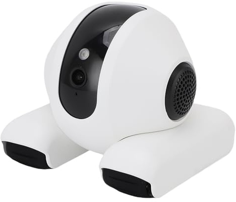 Caméra Robot sur Roues 1920x1080 HD Lens, Caméra pour Animaux de Compagnie Mobile WiFi Intérieure avec Application Dédiée et Fonctionnalités Interactives, Robot de sécurité