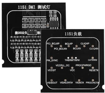 POENVFPO LED -Indikator -Tester für die Hauptkarte 1151 Effektives Signal und Spannungstestkit für BGA und CPU mit 2 Testkarten, Geeignet für Benutzer