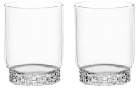 Nachtmann Becher Bossa Nova Edition, 2er-Set, 360 ml, Großer Trinkbecher für Wasser und Longdrinks, Aus Kristallglas mit dezentem Flecht-Dekor, 106164