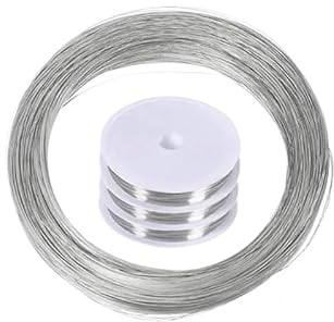 Flexibel metalltråd av rostfritt stål, 304 rostfri ståltråd 0,02-3 mm diameter 1-100 m längd mjuk och hård(0.15mm X 100M,Soft Steel Wire)