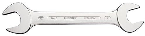 GEDORE Doppelmaulschlüssel 10 x 12 mm, Hochwertiger Vanadium-Stahl, Blendfreie Optik, Nach DIN 3110, Silber