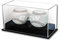 BCW Deluxe Acrylic Double (2) Baseball Holder Display - Sports Memoriablia Display Case - Sportscards Collecting Supplies