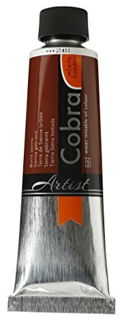 Talens COBRA wassermischbare Ölfarben, 150 ml, 411 Siena Gebrannt