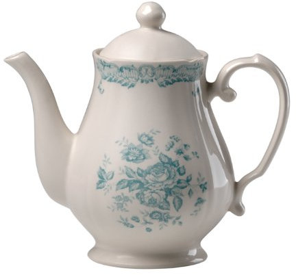 Bitossi Home Caffettiera Con Coperchio, Linea Rose, Turquoise