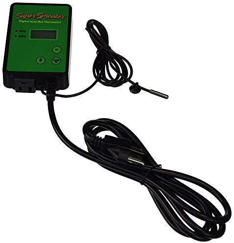 Super Sprouter Seedling Heat Mat Digital Thermostat - Accurately Control Seedling and Cutting Germination Temperature