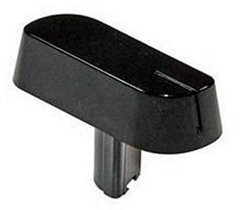 Bouton de commande pour cuisinière De Dietrich, noir. Numéro de pièce : 76X4659.