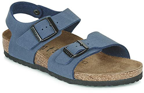 Birkenstock Garçon New York Sandales Bride arriere, Blu, 26 EU Étroit
