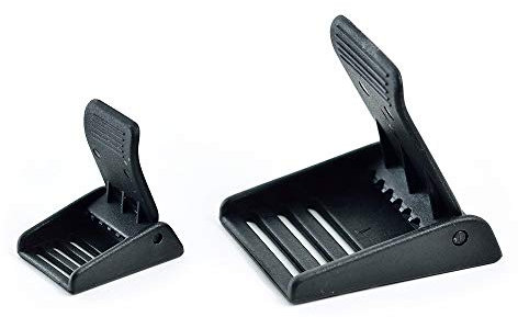 wellenshop 4 Stück Gurtschnalle für Gurte bis 25mm Breite schwarz für Rettungswesten