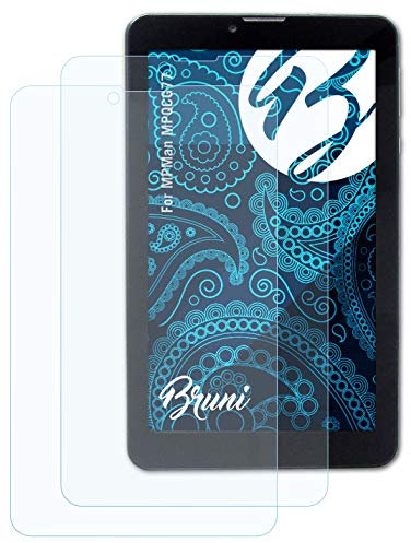 Bruni Schutzfolie kompatibel mit MPMan MPQCG77 Folie, glasklare Displayschutzfolie (2X)