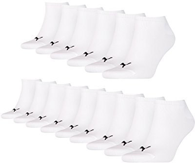PUMA Socken 15 PAAR Invisible Sneakers Damen, Herren (5x 3er Pack) (Weiß (300 white), 35-38 (2,5-5 UK))
