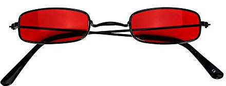 W WIDMANN MILANO Party Fashion 09586 - Brille Vampir, schwarz, rote Gläser, Halloween, Karneval, Mottoparty