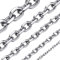 ChainsHouse Edelstahl Herren Kette ohne Anhänger Männer Halskette 5mm Ankerkette Silber Rolo Kette Jungen Rolokette Gliederkette 51cm Herren O-Kette Ersatzkette Halsreif Modeschmuck für Geburtstag