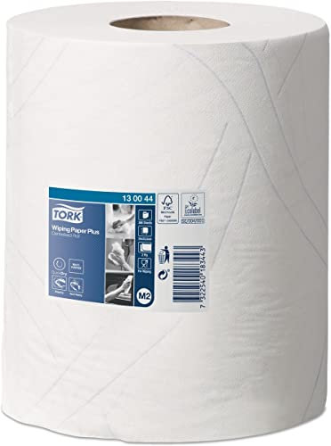 Tork 130044 - Paños de papel multiusos (2 capas, 125 m), color blanco