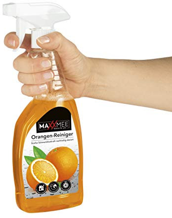 Nettoyant Maxxmee pour oranges - Puissant contre la graisse, dissout même la saleté tenace - Pour bois, textiles, céramique, plaques vitrocéramiques - Lot de 3 flacons de 500 ml