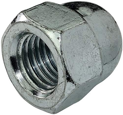 AERZETIX - Set di 5 - Dadi ciechi - Un occhio - Esagonale 6 lati - Forma rialzata cava - Acciaio zincato - Filettatura M20 metrica femmina - Fai da te - Colore argento - C45706