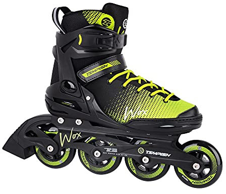 Tempish Wox Fitness Inline Skates Herren I Optimaler Halt & bequemer Komfort I Fitness & Freizeit Inliner I Schwarz/Grün, 42