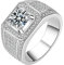 BAJIE Ehering Weißgold Herren Diamantring Diamant Berger Edelstein Berger Silber 925 Schmuck Diamantring