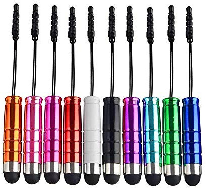 10x Mini Stylet Capacitif en Métal pour Écran Tactile, Tablette PC et Smartphone - Nouveau et Populaire