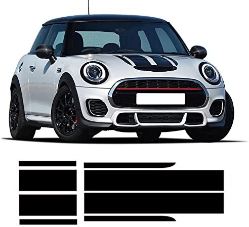 Auto Motorhaube Streifen Motorhaube Aufkleber Motorabdeckung Heckklappe Körper Aufkleber, Für Mini Cooper R56 R57 R58 R59 F55 F56 F57 JCW, Seitenschweller Aufkleber