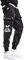 XYXIONGMAO Herren Cargo Taktische Harem Hip Hop Techwear Streetwear Hosen Overalls Funktionelle Casual Sweatpants Hosen(Black,M)