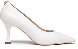 Nero Giardini E307081DE Décolleté Donna in Pelle - Bianco 38 EU