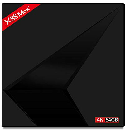 HD TV Box Smart Network Media Player Dual WiFi RK3328 4+64G Android 9.0 Set Top Box (Black, 2)