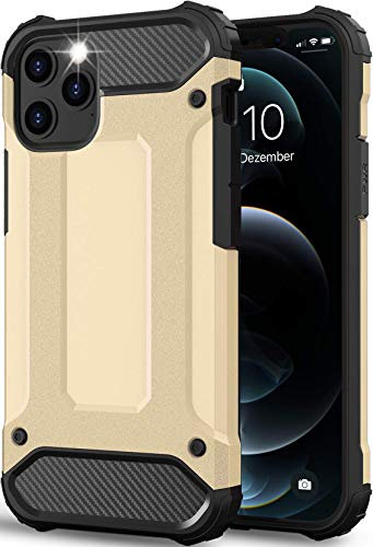 BYONDCASE iPhone 12 Pro Max Hülle Gold [Panzer Outdoor Case] Handyhülle iPhone 12 Pro Max Hardcase Ultra Slim kompatibel mit dem iPhone 12 Pro Max Case