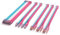 Sirlyr PSU Extension Cable Kit - Custom Sleeved Power Supply Mod for PC Build 16AWG 24Pin ATX/8 (4+4) Pin EPS CPU/8 (6+2) Pin PCI-E GPU - 6PCS With Pink White Blue