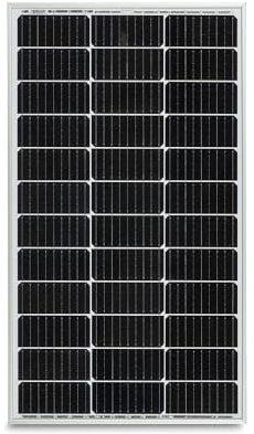 MOSCATELLI Panel Solar 100W para baterias 12V Células Monocristalinas PERC 9BB de Última Generación con Muy Alta Eficiencia. Optimizado – tensión 21V
