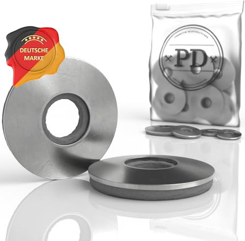 PD® Unterlegscheiben M5 mit EPDM Dichtung (5,2x14mm) | Dichtscheiben für Schrauben aus Edelstahl A2 V2A | Dichtscheibe für Spenglerschrauben, Bohrschrauben & Eternit Schrauben | 25 Stück