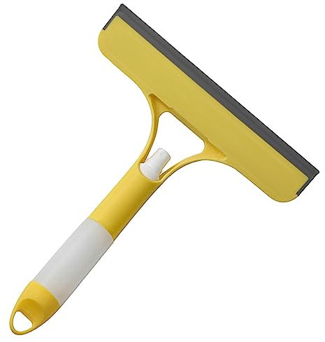 Multi-Purpose Squeegee for Window 3-in-1 Rubber Squeegee Window Cleaner Bottle Spray Tool for Indoor and Outdoor Glass Cleaning Car Windows