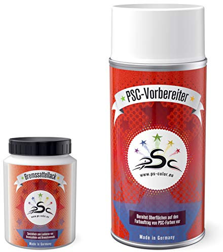 Set 1 : Bremssattellack zum Streichen 100ml RubinRot & Metall-Reiniger 150ml