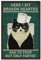 CREATCABIN Panneau Vintage en Forme de Chat Noir pour Salle de Bain en Métal,Plaque de Peinture Rétro en Fer,Décoration Murale,Art Drôle d'animaux,Panneau Mural Suspendre pour Salon,Toilettes,30x20cm