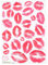 UPKOCH 2stücke Lippen Design Wandsticker Kreative Wandaufkleber Für Wohnzimmer Und Schlafzimmer Dekorative Pvc Wandtattoos Für Glatte Oberflächen