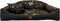Dogs4Life Waschbar Orthopädisches Hundebett Hundekissen Hundesofa Hundekorb für Kleine Mittelgroße Grosse Hunde S - XXL Personalisiert mit Namen (XL, ‎‎‎Goldene Pfoten)
