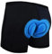 flintronic Radunterhose Herren mit Sitzpolster, Radunterhose Gepolstert, 4D Gepolsterte Fahrradhose, Fahrrad Unterhosen Radhose, Kurz Atmungsaktive, mit Elastische (Schwarz, L)