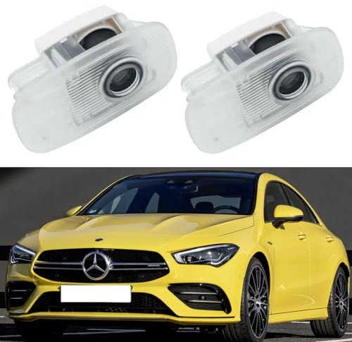 AutoQi Für Mercedes CLA C118 X118 CLS C257 E-Klasse Coupe C238 Cabrio A238 LED AFFALTERBACH Projektor Einstiegsbeleuchtung Tür Logo Laser Türlicht, 2 Stk