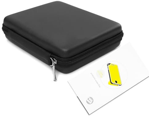 Schwarz für 2DS Tragetasche Harte Aufbewahrungstasche mit kratzfestem Nano Displayschutz, Kompatibel mit Nintendo 2DS Old Handheld Konsole, Anti-Impact Reisetasche + Hochklare Displayfolien