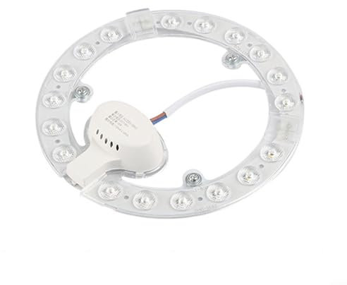 Zoegneer 12 W – 72 W, rund, LED-Lampenpanel, Patch-Deckenlampe, Lichtquelle, Downlight, Lichtpanel, Deckenlampenmodul, 2835 SMD-LED (18 W, einfarbig)
