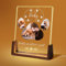 Jodimitty Plaque Funéraire Personnalisable pour Animaux Chien et Chat, Panneau Acrylique avec lumière LED et Base en Bois, Photo Couleur personnalisée & nom & Durée de Vie & Message (Style B)