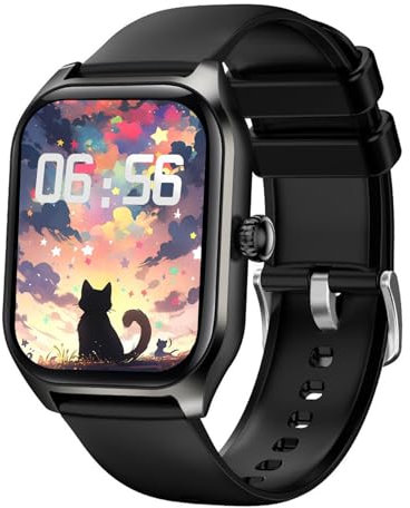 Kinder Smartwatch,Smart Watch für Kinder mit Anruf SOS Fitness Tracker Schlafmonitor Spiele Musik Kamera Wecker, Bluetooth Telefon Uhr für Jungen Mädchen (Tinte Schwarze)