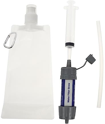 BESPORTBLE Tragbarer Wasserfilter Strohhalm Mini Wasserfilter Für Outdoor Aktivitäten Kompakter Wasserreiniger Für Notfälle