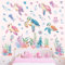 decalmile Wandsticker Unterwasserwelt Meeresschildkröten Wandtattoo Unter dem Meer Seetang Ozean Fisch Qualle Wandaufkleber Babyzimmer Kinderzimmer Badezimmer Wanddeko