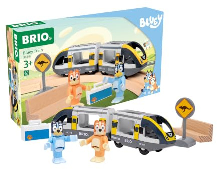 BRIO World - 36147 Bluey Reisezug| Spielzeugeisenbahn für Mädchen und Jungen ab 3 Jahren - Zauberhaftes Geschenk für die Freunde von Bluey und Bingo