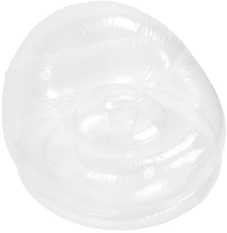 Sxhlseller Transparenter Aufblasbarer Stuhl - durchsichtiger, aufblasbarer Sofasitz mit ergonomischer Neigung, Robustes PVC für den Innen- und Außenbereich, ideal für Gartenpartys, Gärten,