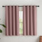 NICETOWN Gardinen Altrosa Blickdicht Vorhänge Fenster Kurze Vorhang 2er Set H145 x B140 cm Kurz Verdunklungsvorhänge mit Ösen Fenstergardinen Modern Thermal Curtains, H145 x B140 cm