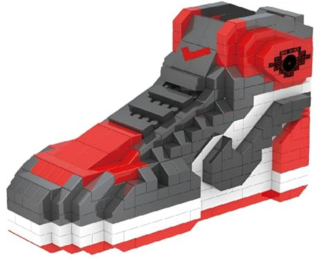 Ebortsin MOC Basketball Sneaker Bausteine Set, Mini Mikro Klemmbausteine Sneaker Spielzeug, Geschenk für Erwachsene und Kinder, 504 Teile