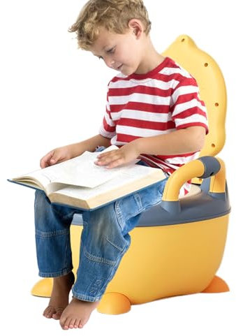Ente Töpfchen, Baby-Trainingstoilette, 31 x 24 cm, kompaktes Design, leicht zu reinigen, tragbare Reise-Kindertoilette für Outdoor-Aktivitäten, Camping, Picknick und Heimgebrauch